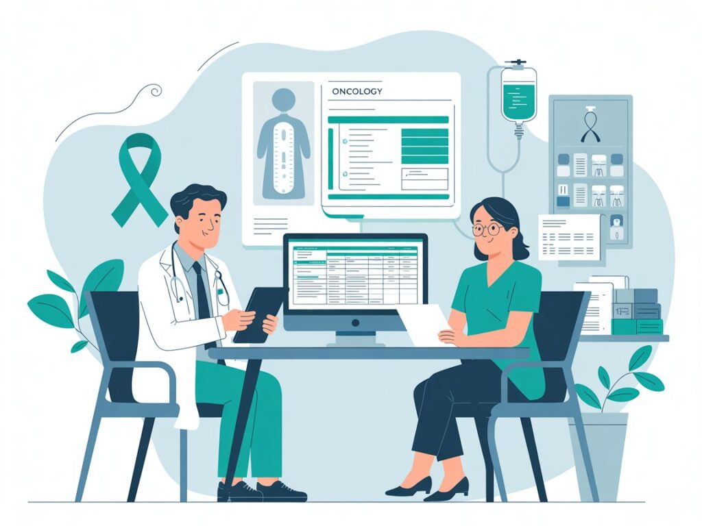 Oncology Medical Billing Services - Two Oncologist Working on the desk