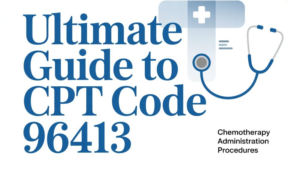 96413 CPT Code Explained: Chemo IV Infusion Billing, Coding & Documentation 96413 CPT Code Explained: Chemo IV Infusion Billing, Coding & Documentation