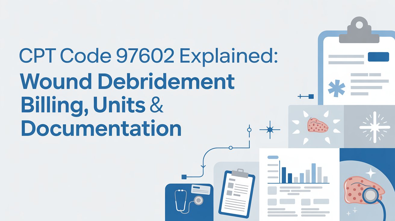 CPT Code 97602 Explained Wound Debridement Billing, Units & Documentation